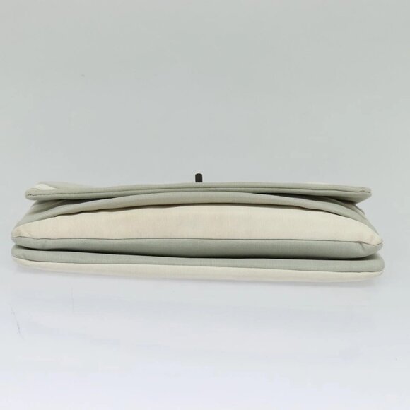 CHANEL Chain Shoulder Bag Nylon Gray CC Auth bs25857 - Picture 5 of 16